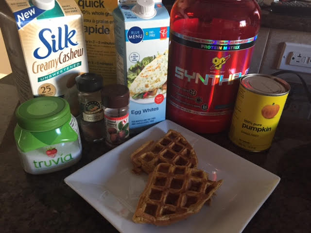 Pumpkin Protein Waffles