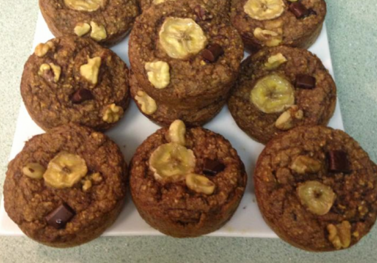 Flourless Banana Muffins